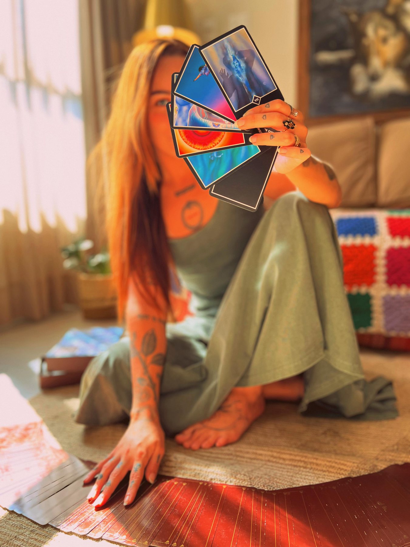 Cartas de tarot utilizadas como recurso simbólico
